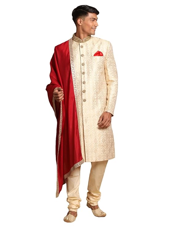 Silk Blend Sherwani Set